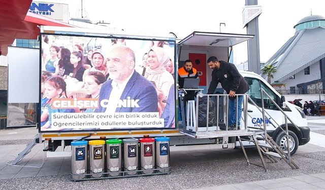 Canik'te 5 ton atık geri dönüşüme kazandırıldı