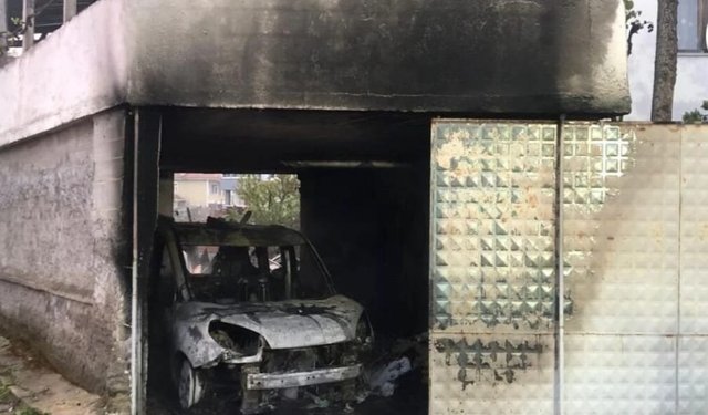 Çorum'da garaj yangını korkuttu
