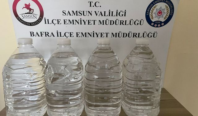 Kaçak alkol operasyonu: 20 litre etil alkol ele geçirildi