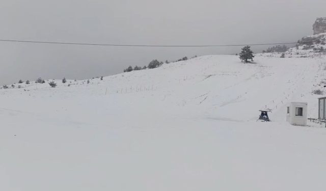 Keltepe, beyaza büründü