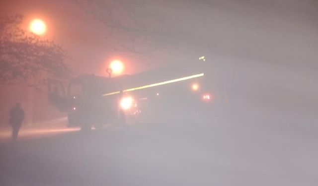 Mudurnu'da ev yangını