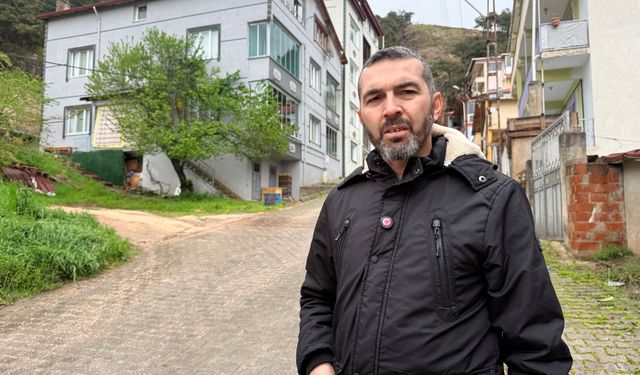 Tokat'ta heyelan riski sebebiyle boşaltılan bölge dronla görüntülendi
