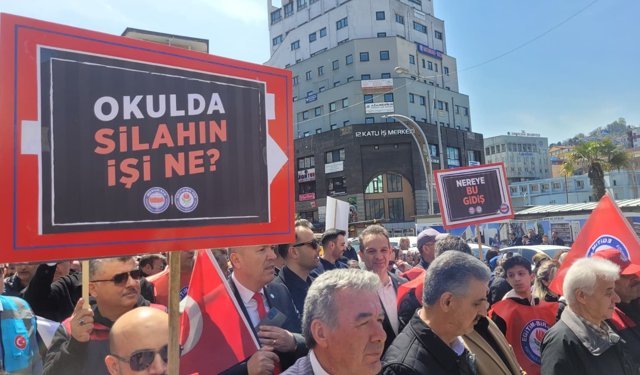 Zonguldak'ta öğretmenlerden Siverek'te yaşanan okul saldırısına tepki