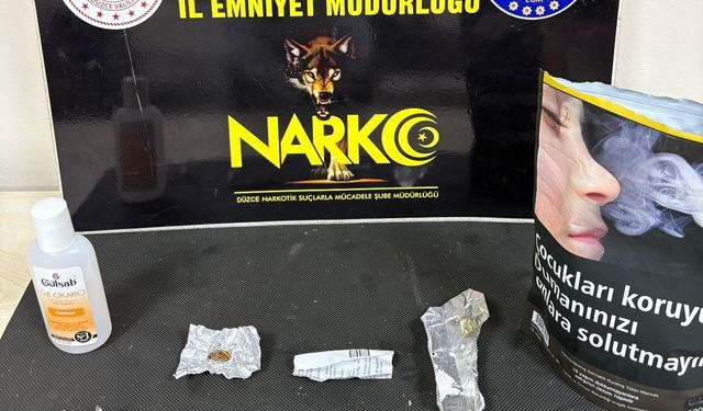 Düzce'de uyuşturucu operasyonunda 2 tutuklama