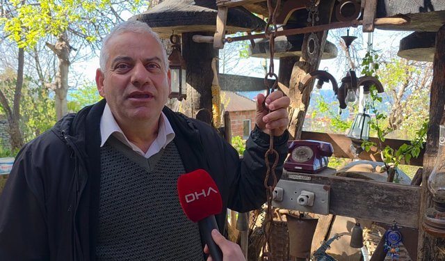 Köylülerin antika tutkusu; evin avlusu açık hava müzesi oldu