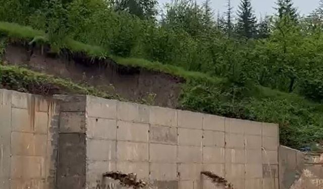 Ordu'da yağışlar heyelanlara neden oldu