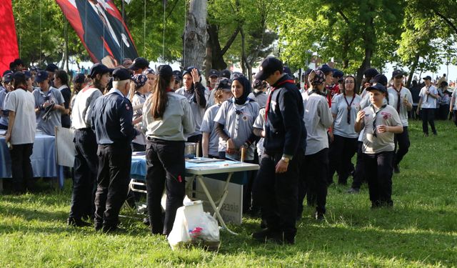 Samsun'da 500 izci kampa girdi