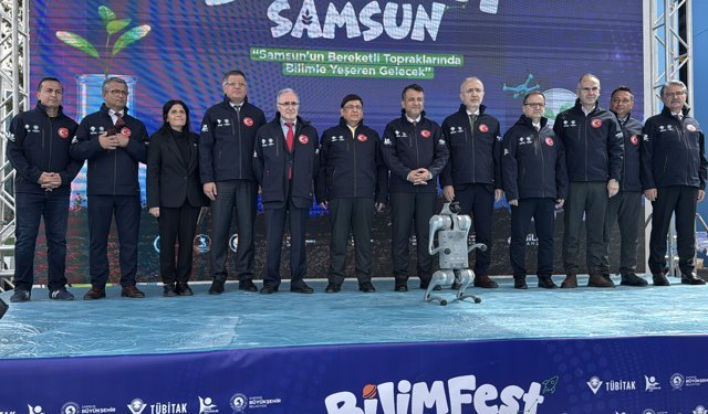 Samsun'da 60 atölye çalışması ile BİLİMFEST açılışı yapıldı
