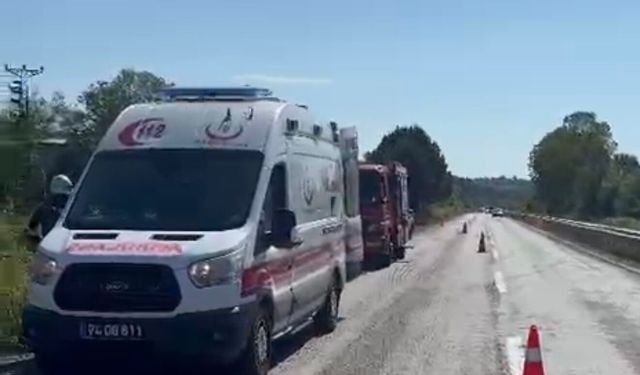 Otomobil dere yatağına devrildi: 3 hafif yaralı