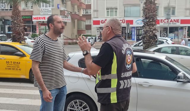 Samsun'da korsan taksi denetiminde 3 sürücüye 300 bin lira ceza