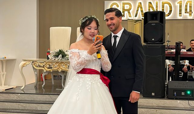 Japon gelin, Bolu'da Türk gelenekleriyle dünya evine girdi