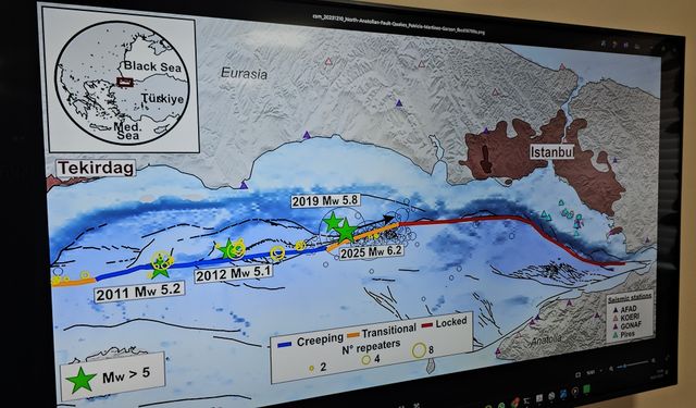 'Marmara'da sarsıntılar batıdan doğuya doğru ilerliyor, fay 7 üzeri deprem üretebilir'