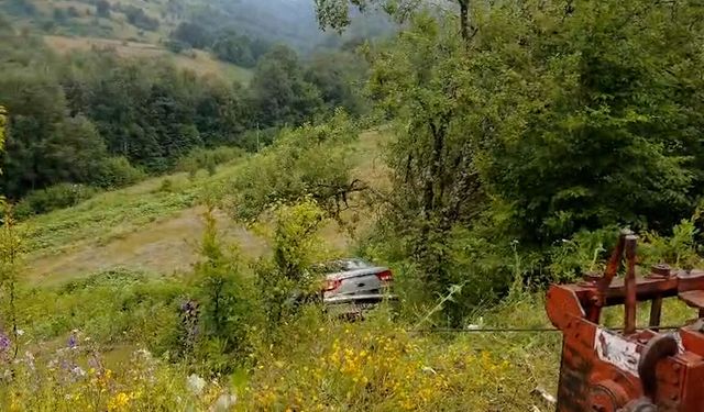 Ordu'da otomobil şarampole uçtu: 4 yaralı