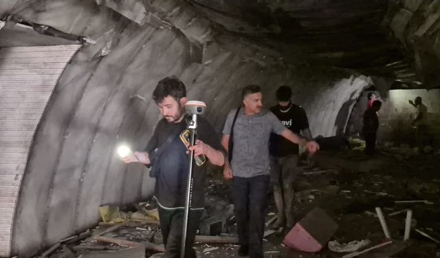 Yıkılan işhanının altından 2'nci Dünya Savaşı'ndan kalma sığınak çıktı