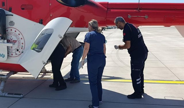 Ambulans helikopter, 4 aylık bebek için havalandı