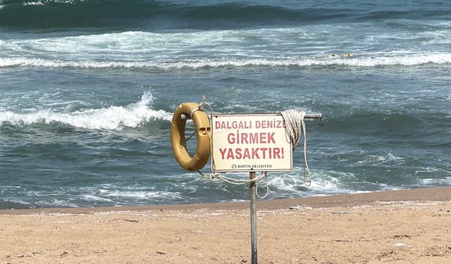 Bartın'da denize girmek 1 gün yasaklandı
