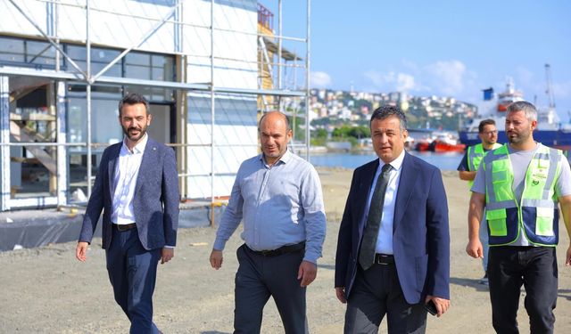 Başkan Doğan, İlkadım balık restoranındaki çalışmaları yerinde inceledi