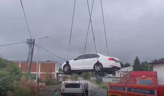El freni çekilmeyen otomobil, doğal gaz tesisinin bulunduğu alana girdi