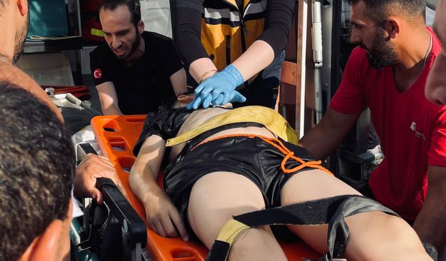 Ordu'da 12 yaşındaki Mahmut Emin, ırmakta boğulma tehlikesi geçirdi