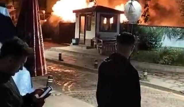 Tokat'ta tarihi hamamda çıkan yangın hasara neden oldu