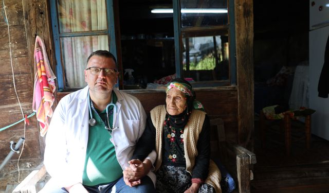 109 yaşındaki Sabriye Gündoğdu'ya yayla evinde muayene