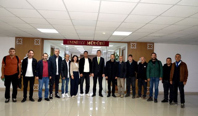 Çorum İl Emniyet Müdürü Erkol, gazetecilerle bir araya geldi