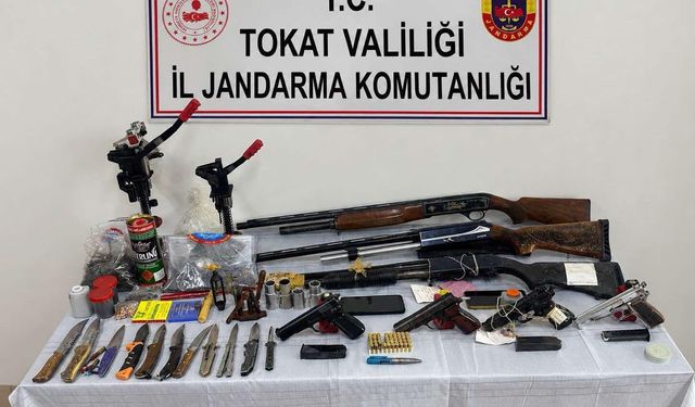 Tokat'ta jandarmadan silah kaçakçılığı operasyonu: 11 gözaltı