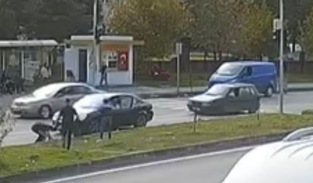 Bisikletli çocuğa otomobil çarptı; kaza kamerada