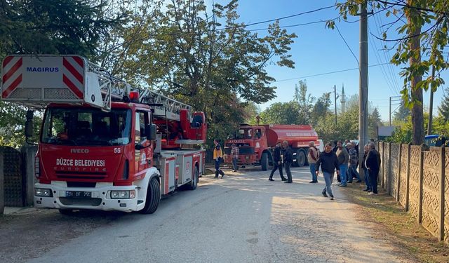 Düzce'de mobilya fabrikasında yangın