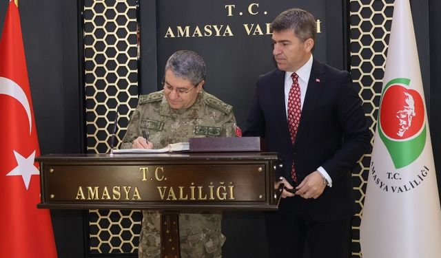 Genelkurmay Başkanı Orgeneral Bayraktaroğlu, Amasya Valiliği'ni ziyaret etti