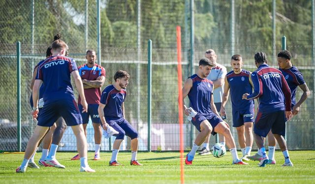 Trabzonspor, KuPS maçı hazırlıklarına ara vermeden başladı