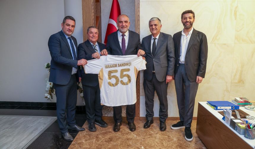 Samsunspor’dan Başkan İbrahim Sandıkçı’ya ziyaret