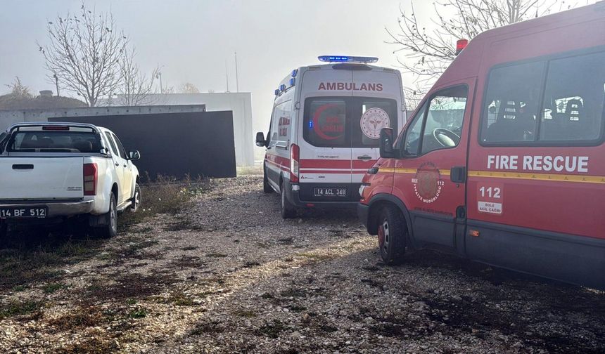 Atık su kuyusuna düşen iş güvenliği uzmanı yaralandı