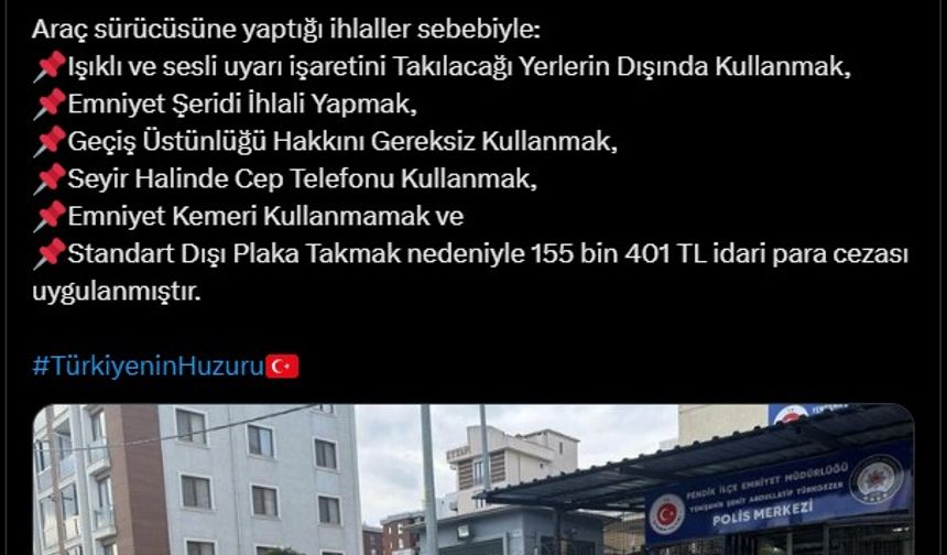 İstanbul - Bakan Yerlikaya açıkladı: Beşiktaş'taki aracın çakarı iptal edildi