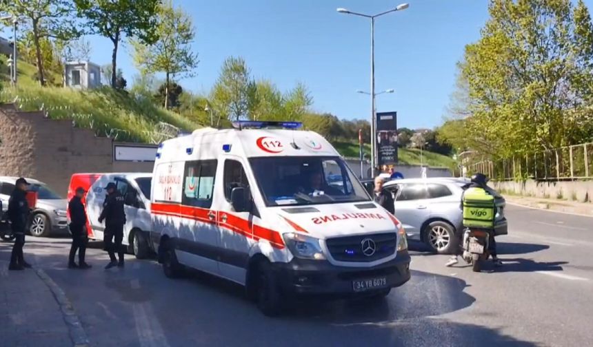 İstanbul - Sarıyer’de ciple çarpışan motosikletli kurye ağır yaralandı