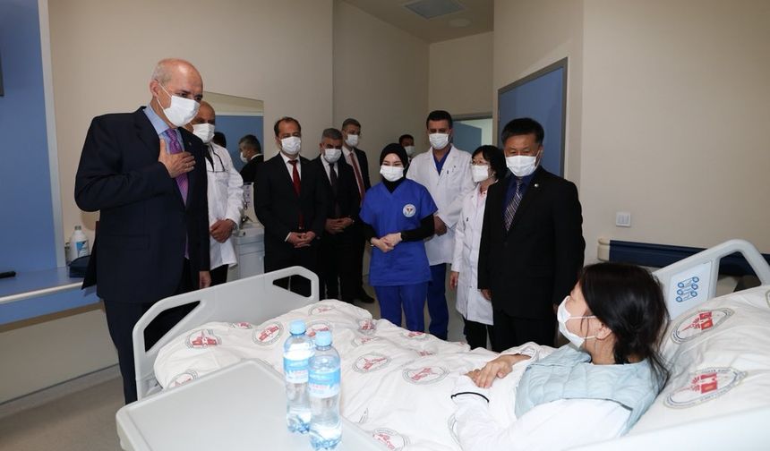 TBMM Başkanı Kurtulmuş, Bişkek’te Recep Tayyip Erdoğan Kırgız-Türk Dostluk Hastanesi’ni ziyaret etti