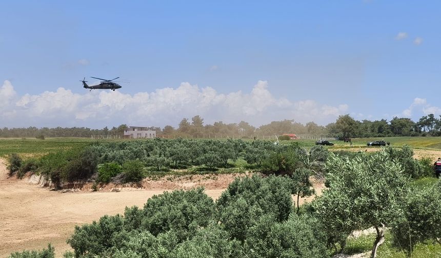 Adana'da cayrokopter, araziye sert iniş yaptı / Ek fotoğraflar
