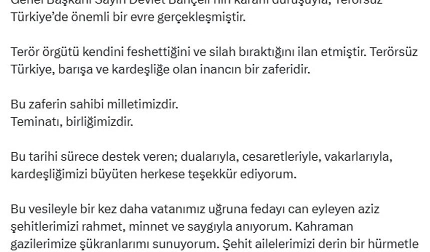 Bakan Yerlikaya: Türkiye Yüzyılı'nı terörsüz bir gelecek üzerine kuracağız