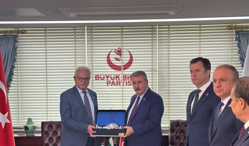 Pakistan Büyükelçisi Cüneyd, BBP lideri Destici’yi ziyaret etti