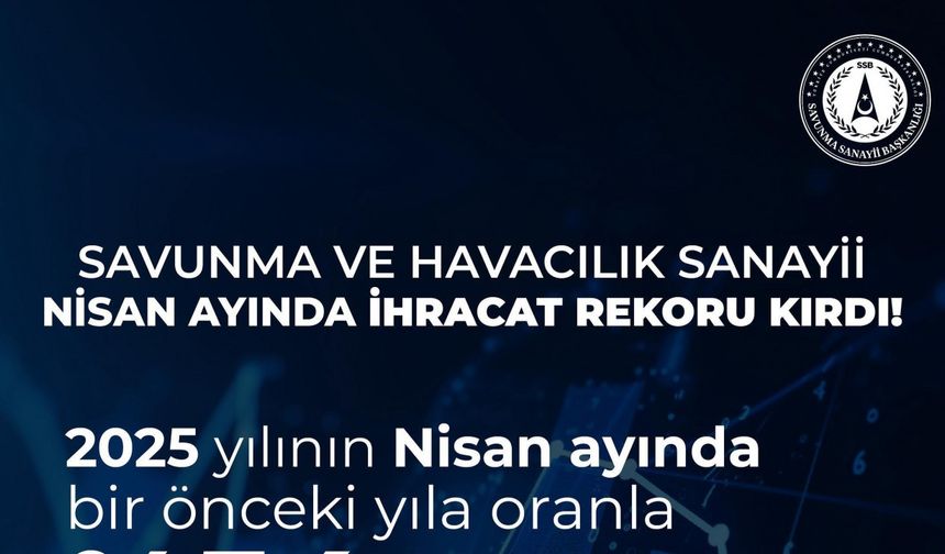 Savunma sanayinde nisan ihracatı 539 milyon dolar