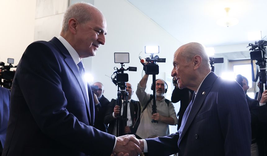 TBMM Başkanı Kurtulmuş, Bahçeli'yi ziyaret etti