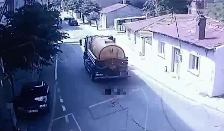 Tekirdağ'da vidanjörün çarptığı yaya öldü (2)