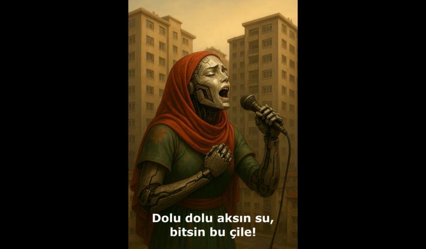Yaşadıkları su kesintisine dikkat çekmek için yapay zekayla şarkı yaptılar