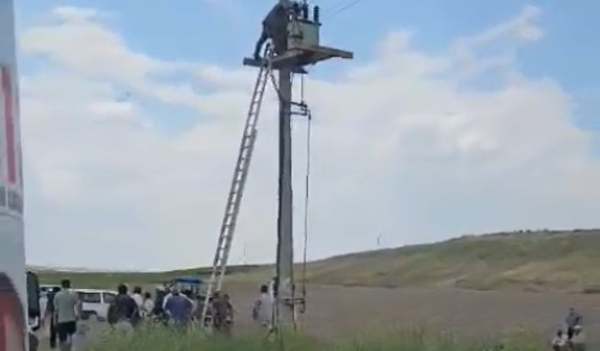 Ankara'da, trafoya çıkan çiftçiye elektrik çarptı