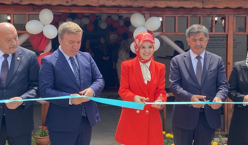 Bakan Göktaş, kadın kooperatifinde hamur açtı