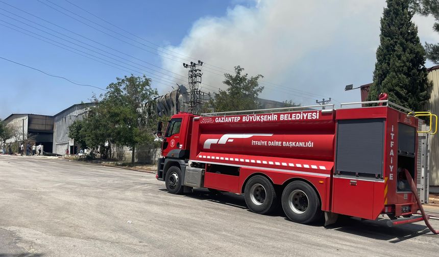 Gaziantep'te halı fabrikasında yangın (2)