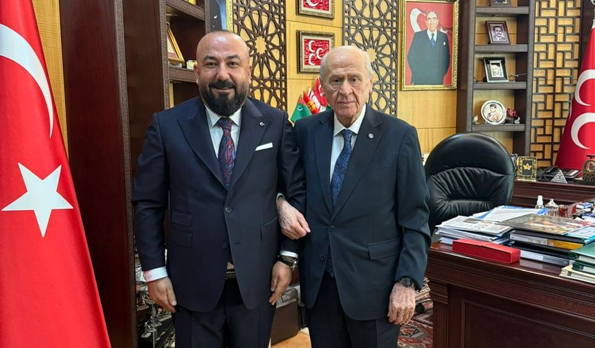 İş insanı Tahsin Çimen, Devlet Bahçeli'yi ziyaret etti