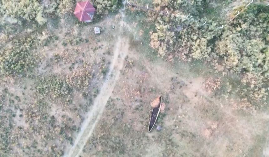 Kuruma riski altındaki gölün 'dert ortağı', allı turnalar