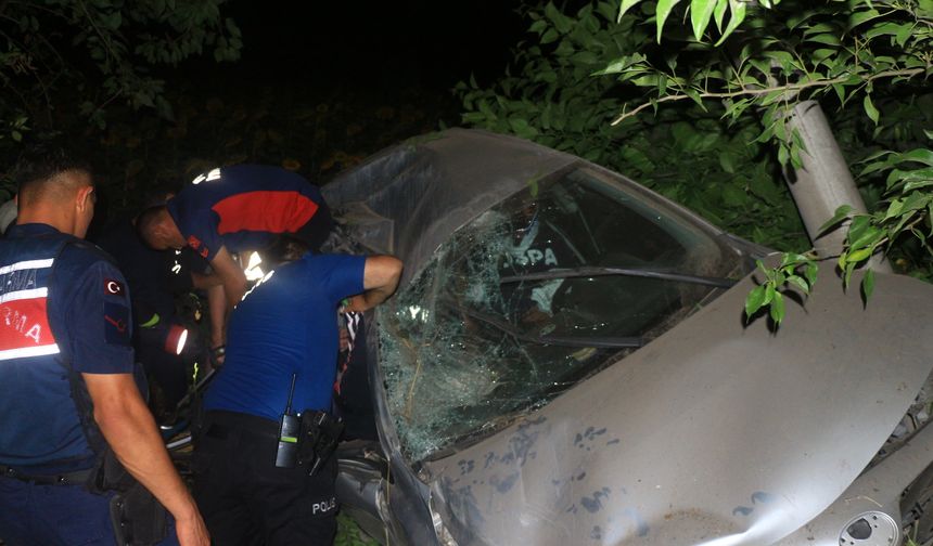 Otomobil, yoldan çıkıp tarlaya düştü; 1’i bebek 6 yaralı