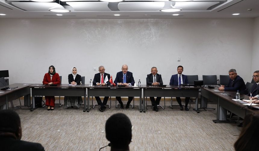 TBMM Başkanı Kurtulmuş, PAB Başkanı Ackson ve PAB Genel Sekreteri Chungong ile görüştü